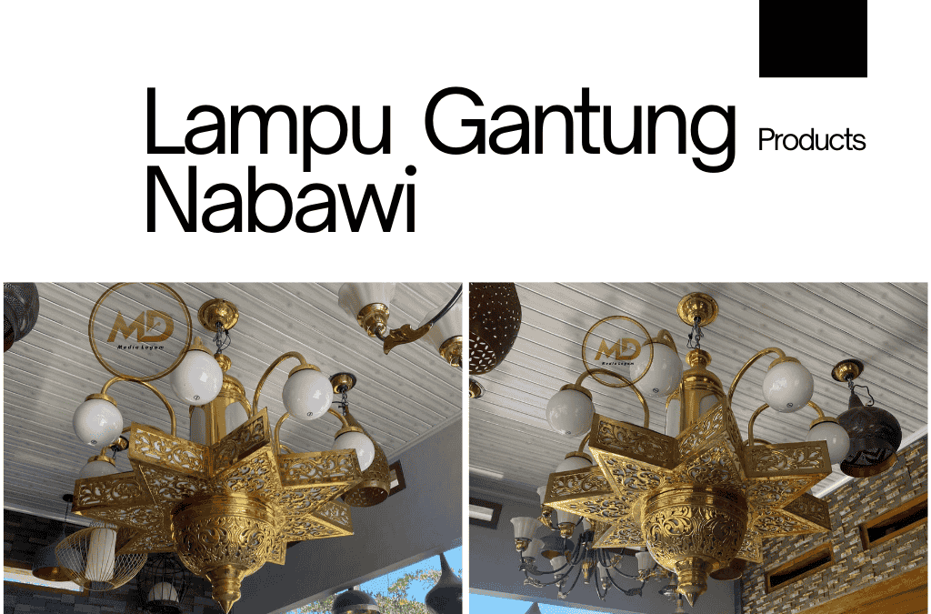 Lampu Gantung Nabawi Kuningan 50cm Elegan dan Tahan Lama 2 Lampu Gantung Nabawi Kuningan 50cm Elegan