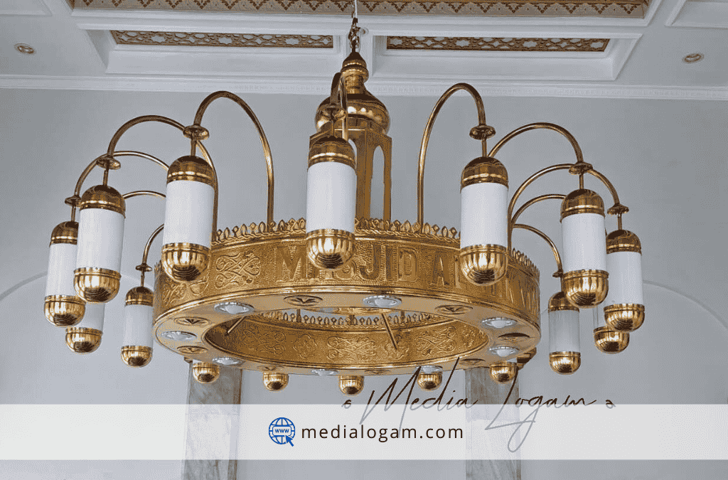 Lampu Gantung Nabawi Kuningan Cor Berkualitas Premium 2 Lampu Gantung Nabawi Kuningan Cor Berkualitas Premium