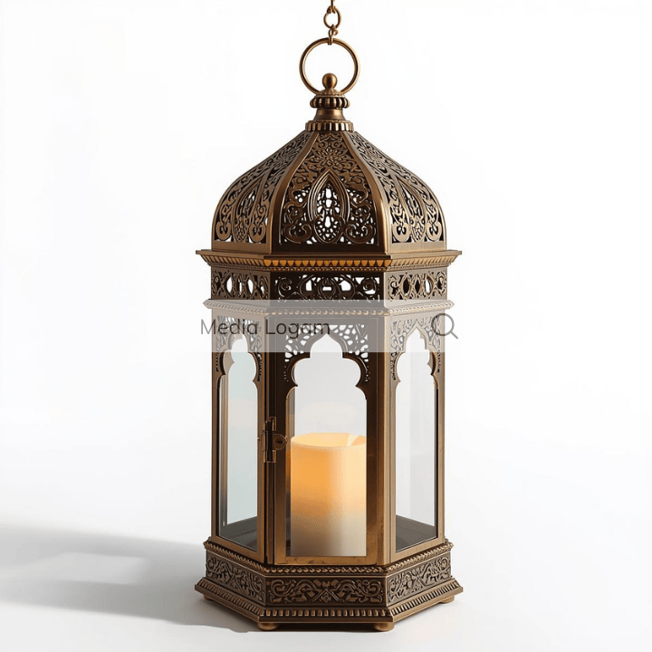 Lampu Gantung Arabesque Premium: Dekorasi Ramadan Klasik Gaya Maroko 6 Lampu gantung ornamen elegan produksi Media Logam Boyolali