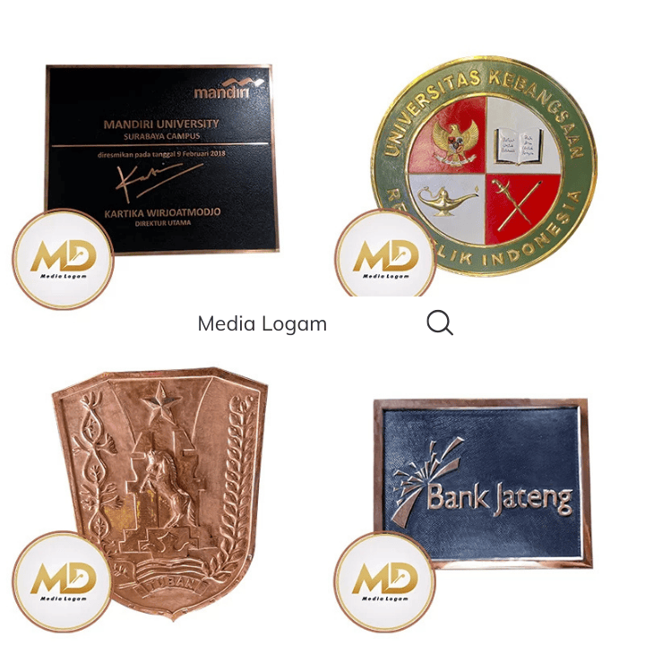 7 Ornamen Kantor Pelayanan Publik Tembaga & Kuningan – Custom & Proyek 3 Logo Instansi Tembaga Custom untuk Ornamen Kantor Pelayanan Publik