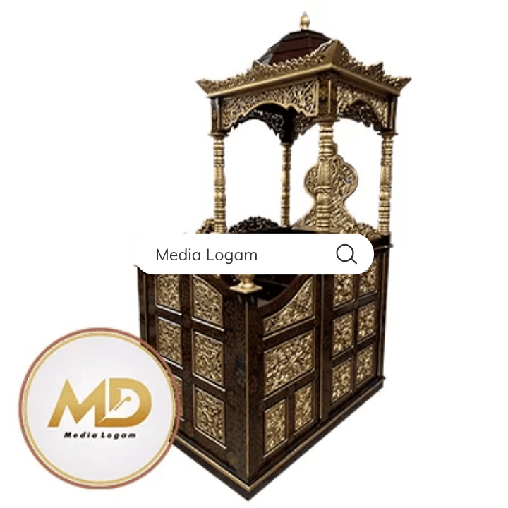 10 Perabot Mushola Islami Tembaga & Kuningan – Harga, Pengrajin & Custom 3 Mimbar Tembaga & Kuningan
