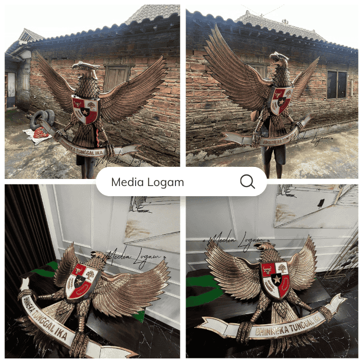 10 Ornamen Interior Kantor Pemerintah Tembaga & Kuningan – Harga & Pengerjaan Proyek 9 Ornamen Plakat & Logo Tembaga Burung Garuda