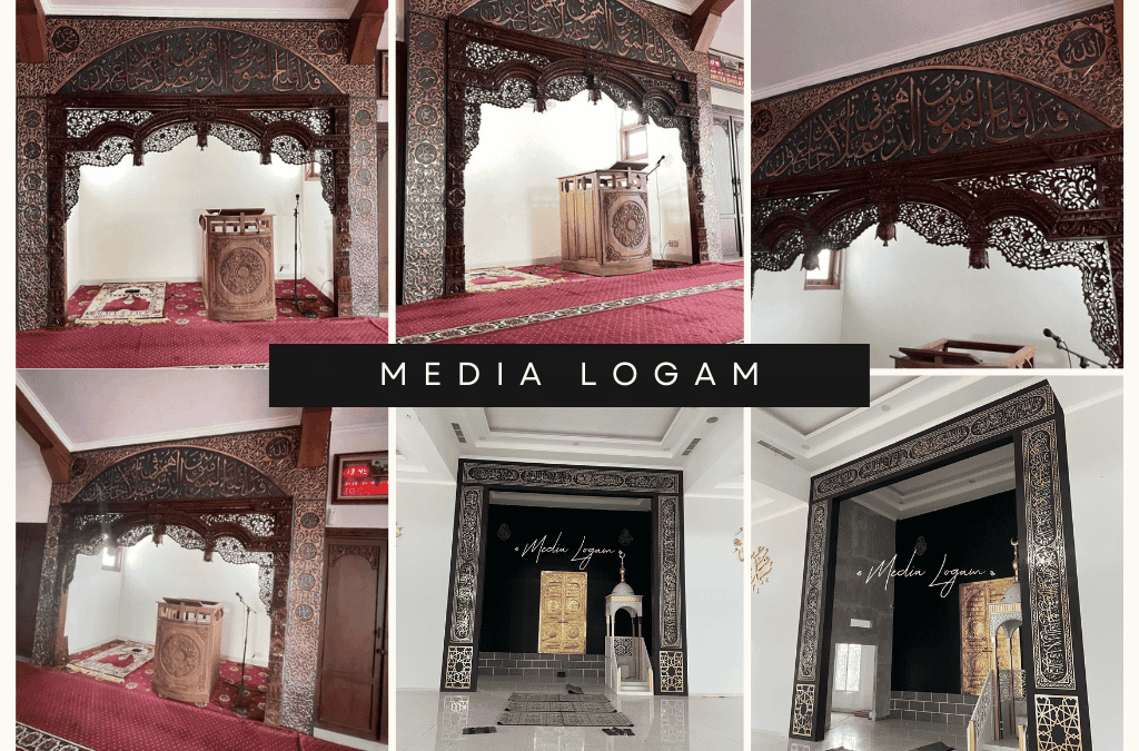 Kumpulan Proyek Kerajinan Tembaga Kuningan Masjid Terbaik 4 Pemasangan Mihrab Masjid Bahan Tembaga Kuningan di Jl. Solo – Jogja