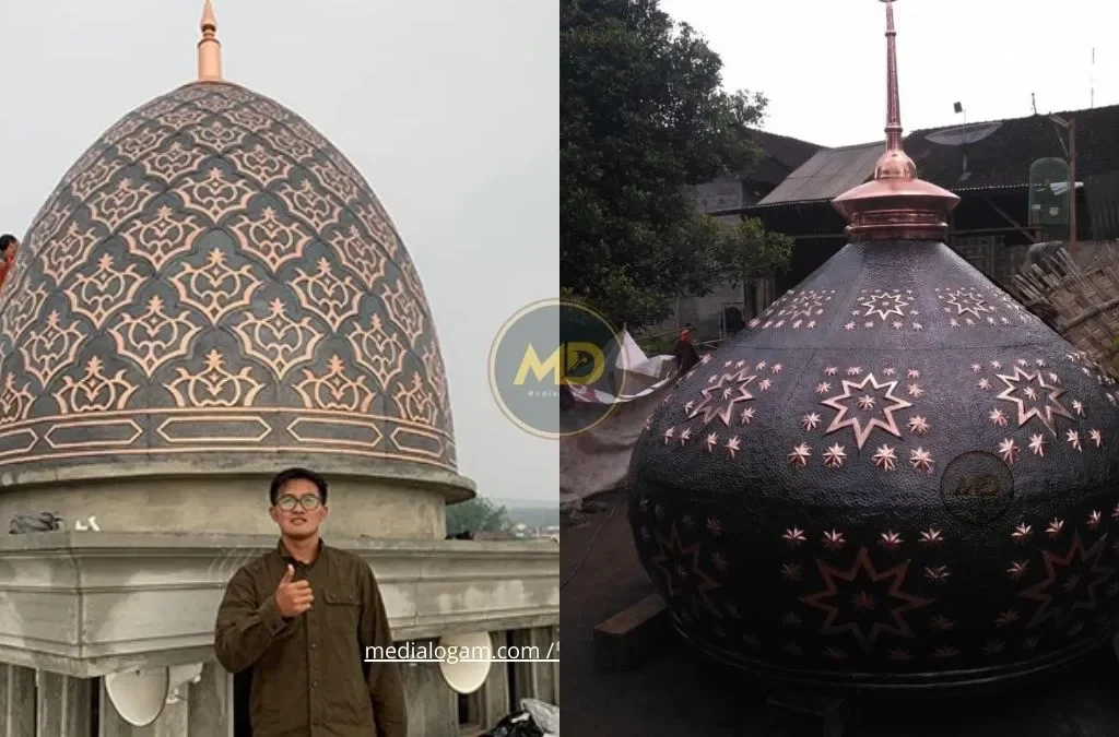 Tahapan Penting Pemasangan Rangka Kubah Tembaga: Dari Dudukan hingga Finishing 2 Pemasangan Rangka Kubah Tembaga