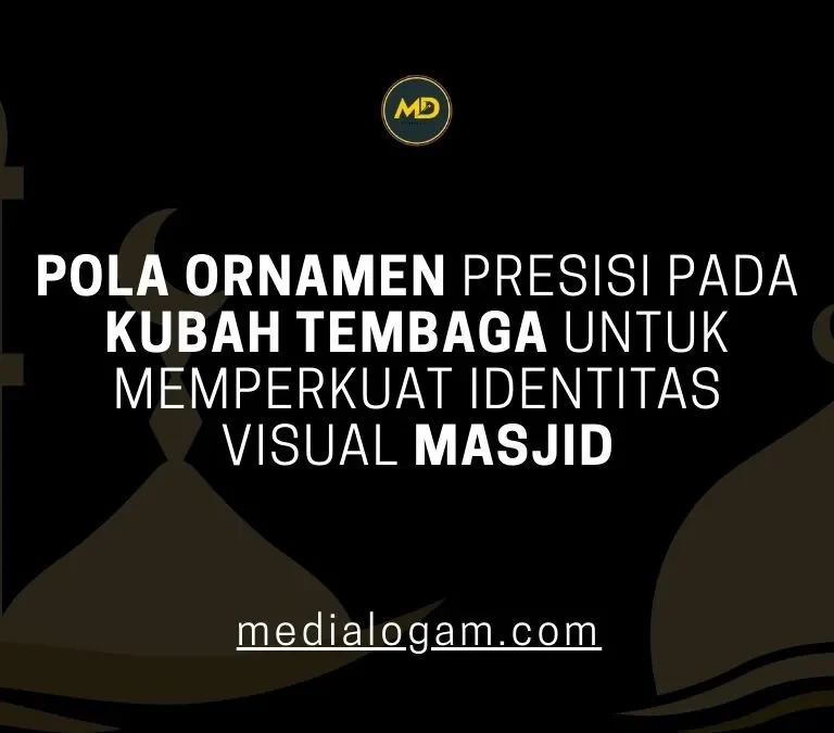 Pola Ornamen Presisi pada Kubah Tembaga