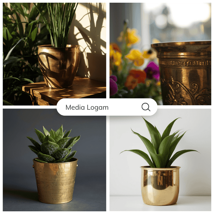 10 Perabot Ruang Tunggu Kantor Pemerintahan Tembaga & Kuningan – Pengrajin & Grosir 5 Pot Tanaman Tembaga Skala Besar