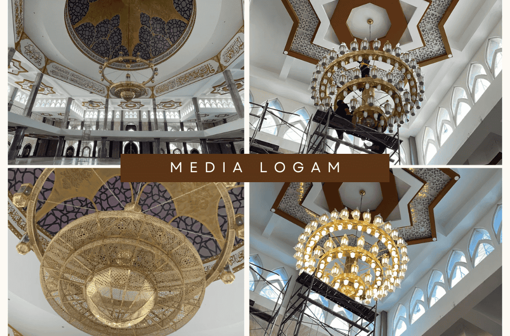 Kumpulan Proyek Kerajinan Tembaga Kuningan Masjid Terbaik 11 Proyek Masjid Agung Kubah Kecubung Darurrahman Kota Palangka Raya