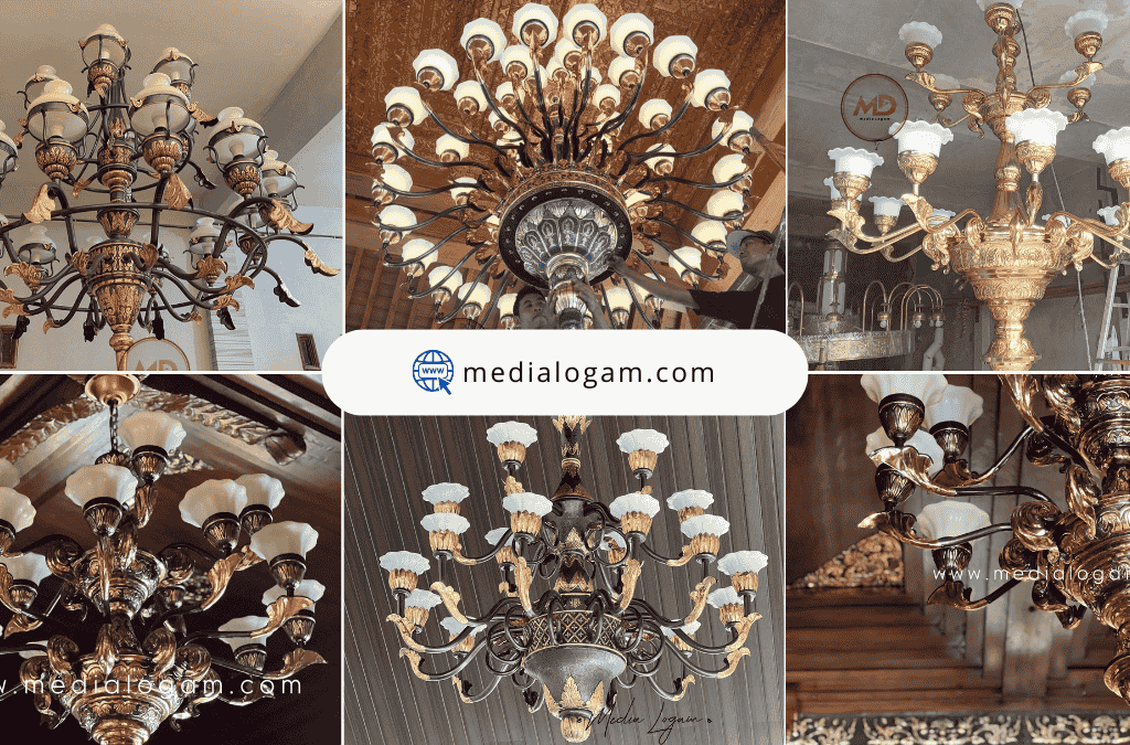 Pusat Lampu Robyong Tembaga & Kuningan | Custom Ukuran Harga Pengrajin 2 Pusat Lampu Robyong Tembaga & Kuningan | Custom Ukuran Harga Pengrajin