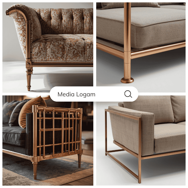 10 Perabot Ruang Keluarga Eksklusif Tembaga & Kuningan – Harga & Pengrajin 10 Sofa tembaga dan kuningan premium dari Media Logam Tumang