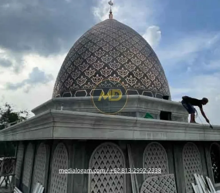 Tahapan Survey Lokasi dan Pengukuran Struktur Kubah Tembaga - Media Logam Boyolali