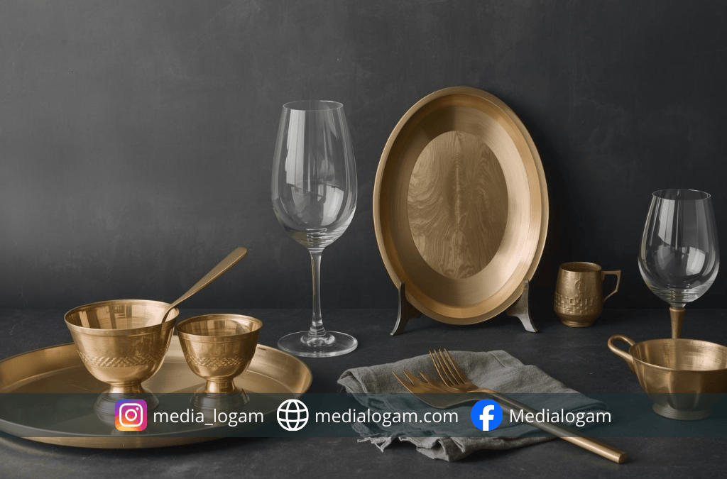 Sulap Ruang Makan Jadi Mewah Saat Bukber, Simak Tren Tableware Kuningan untuk Ramadhan 2026 2 Tren Tableware Kuningan untuk Ramadhan