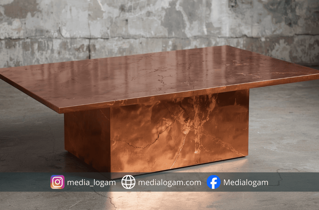 Bikin Properti Naik Kelas Inilah Tren Kerajinan Tembaga yang Jadi Buruan Kolektor dan Investor 3 meja kopi tembaga