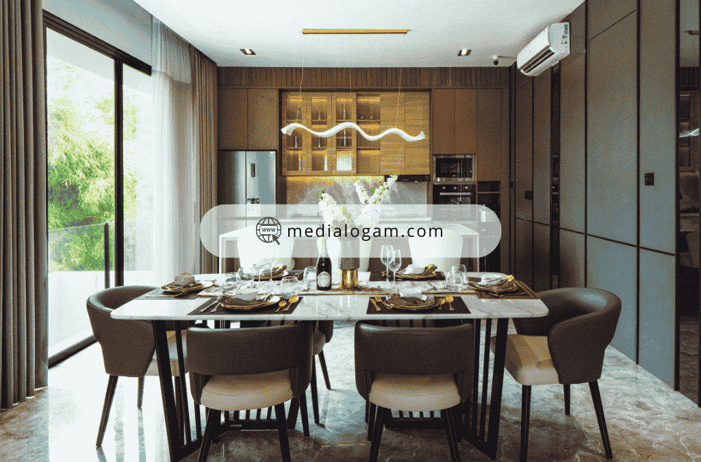 7 Perabot Ruang Makan Mewah Tembaga & Kuningan – Custom & Grosir 2 7 Perabot Ruang Makan Mewah Tembaga & Kuningan – Custom & Grosir