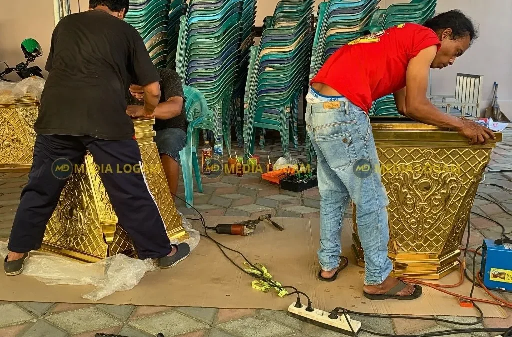 Mengenal Proses Pembuatan Kerajinan Pilar Kuningan Masjid dari Tangan Pengrajin Lokal 2 Proses Pembuatan Kerajinan Pilar Kuningan