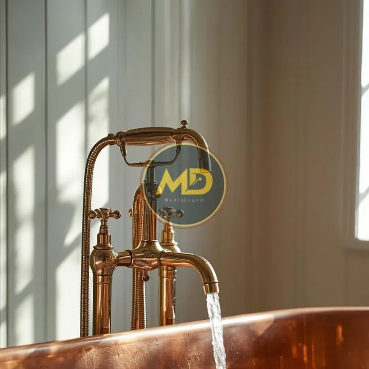 Fitur Tambahan Bak Mandi Tembaga Kuningan untuk Kenyamanan Maksimal 5 Sistem Pemanas Air Terintegrasi Bathtub Tembaga Kuningan