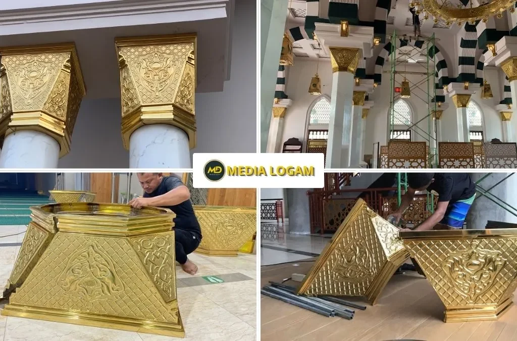 Jual Mahkota Tiang Masjid Nabawi Kuningan – Harga Pengrajin & Kualitas Terbaik 2 Jual Mahkota Tiang Masjid Nabawi Kuningan