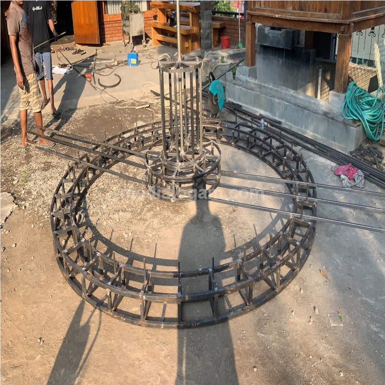 Kontraktor Spesialis Lampu Gantung Nabawi: Jasa Pengadaan & Pemasangan Proyek Masjid Besar 5 Pembuatan rangka lampu Nabawi kuningan dikerjakan oleh pengrajin ahli dengan material berkualitas, memastikan kekuatan, keindahan, dan ketahanan jangka panjang.